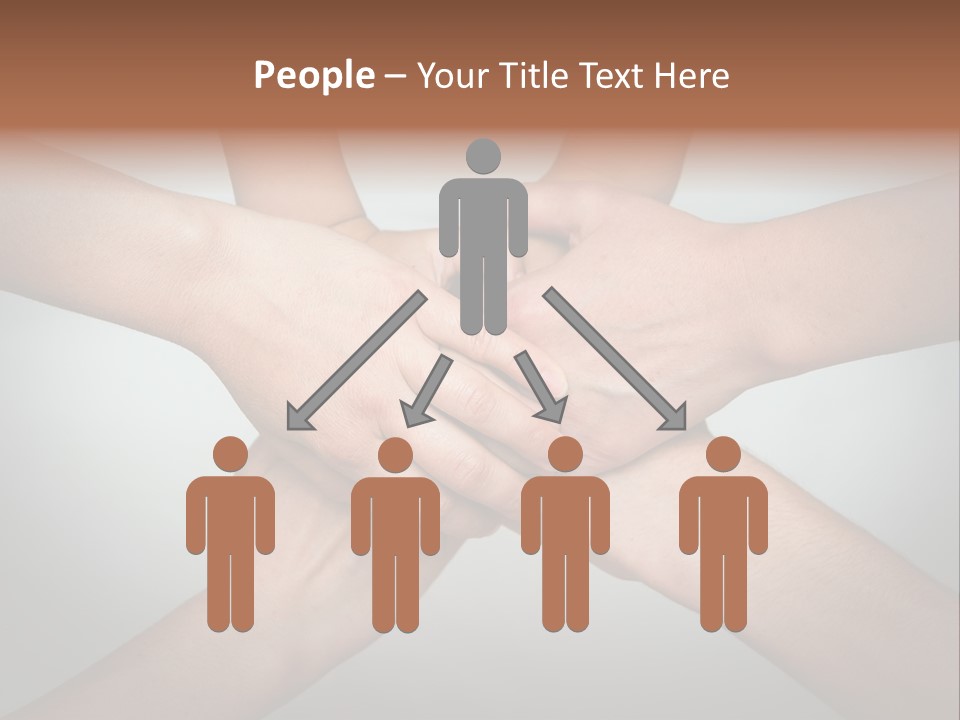 A Group Of People Holding Hands In A Circle PowerPoint Template