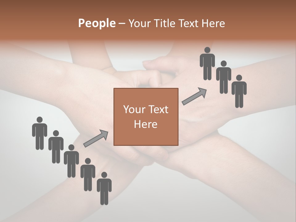 A Group Of People Holding Hands In A Circle PowerPoint Template