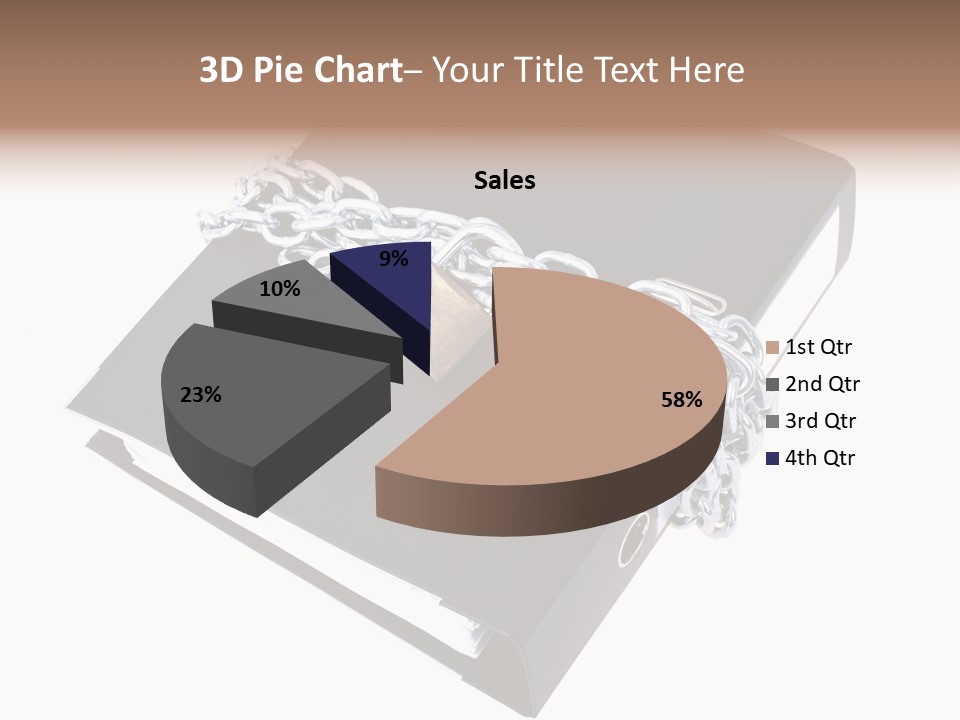 Beach Tropical Person PowerPoint Template