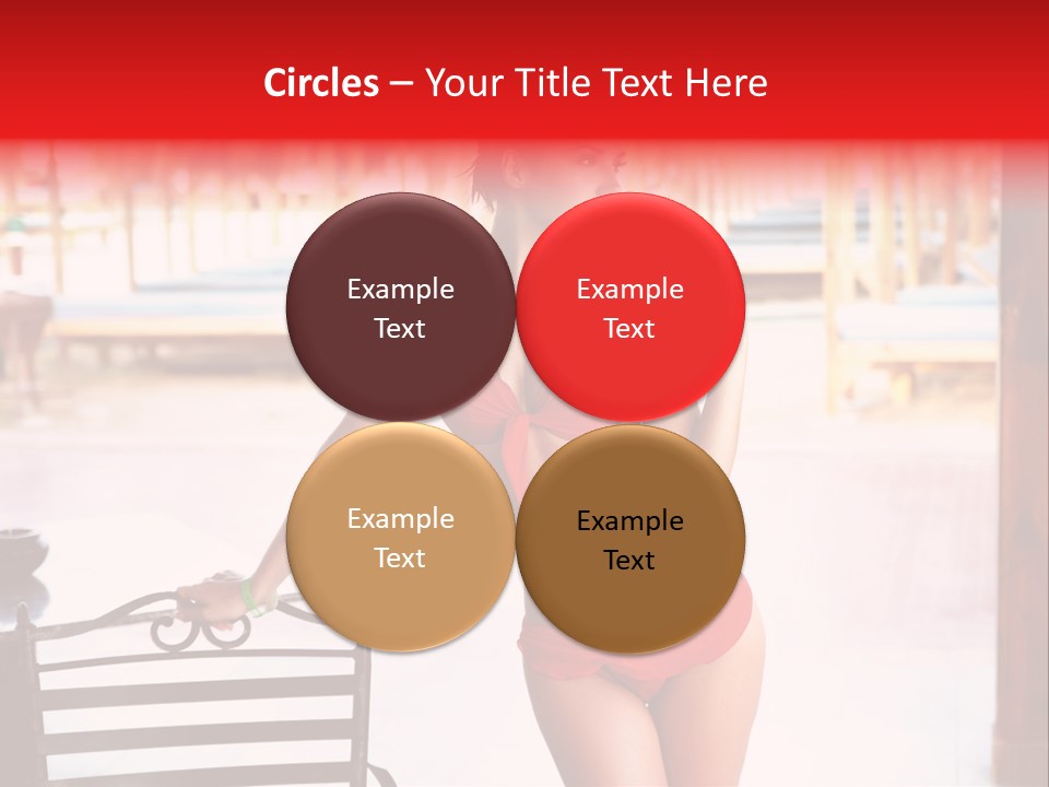 Beach Tropical Person PowerPoint Template