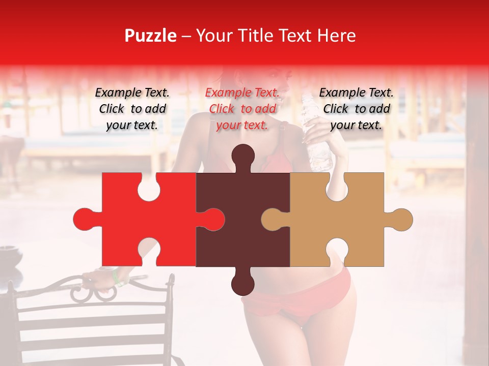 Beach Tropical Person PowerPoint Template