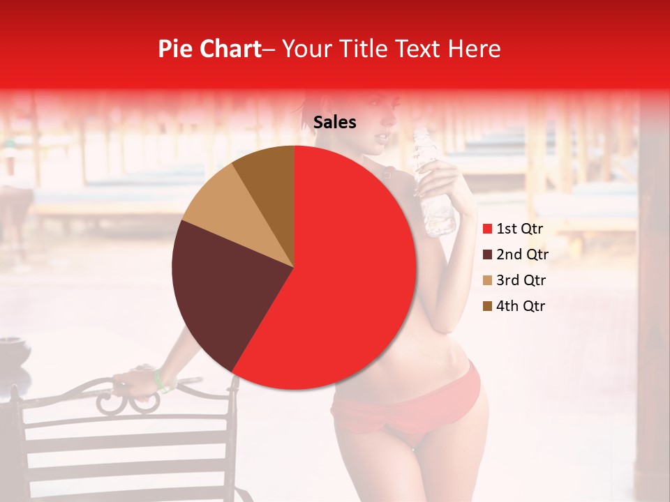 Beach Tropical Person PowerPoint Template