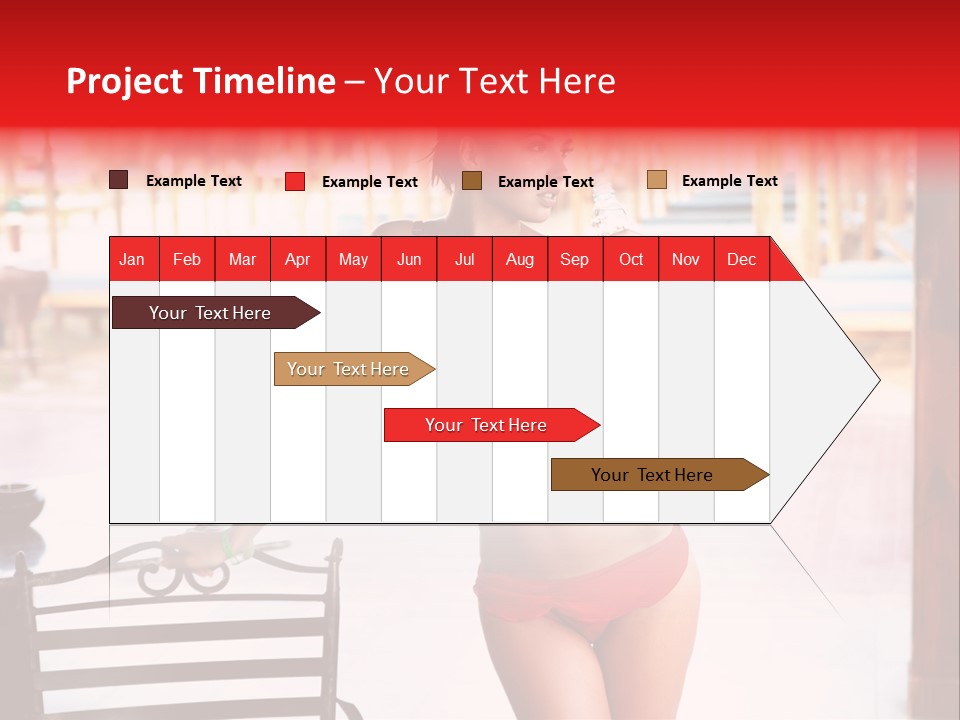 Beach Tropical Person PowerPoint Template