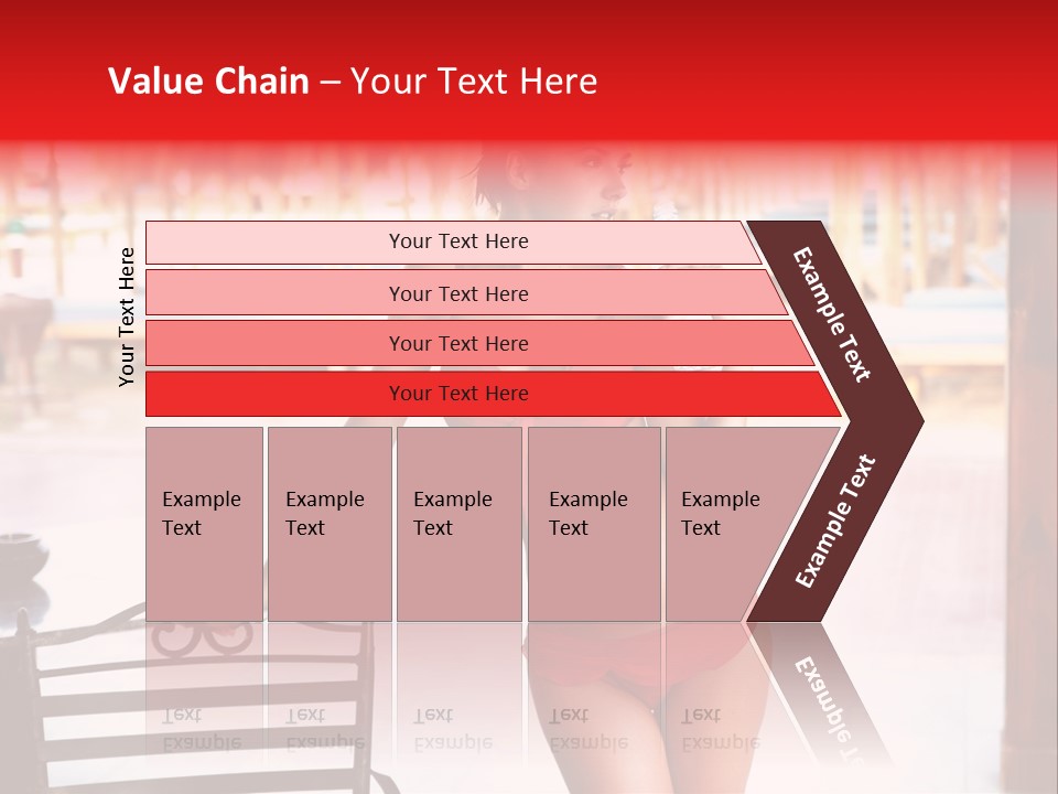 Beach Tropical Person PowerPoint Template