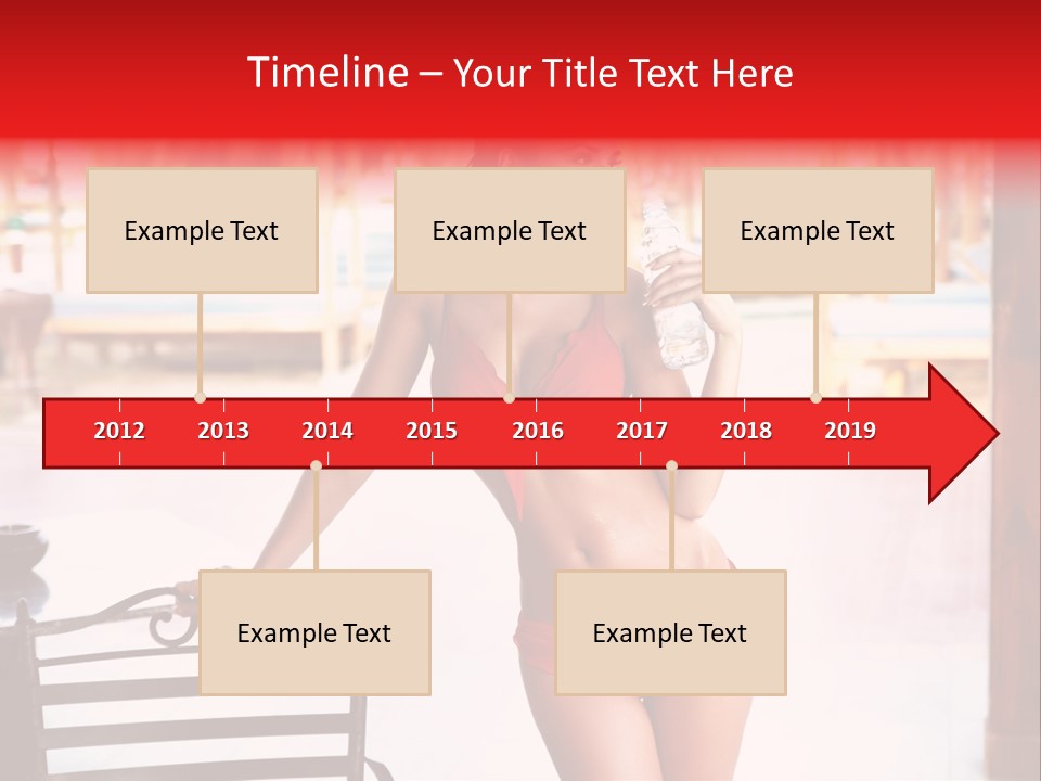 Beach Tropical Person PowerPoint Template