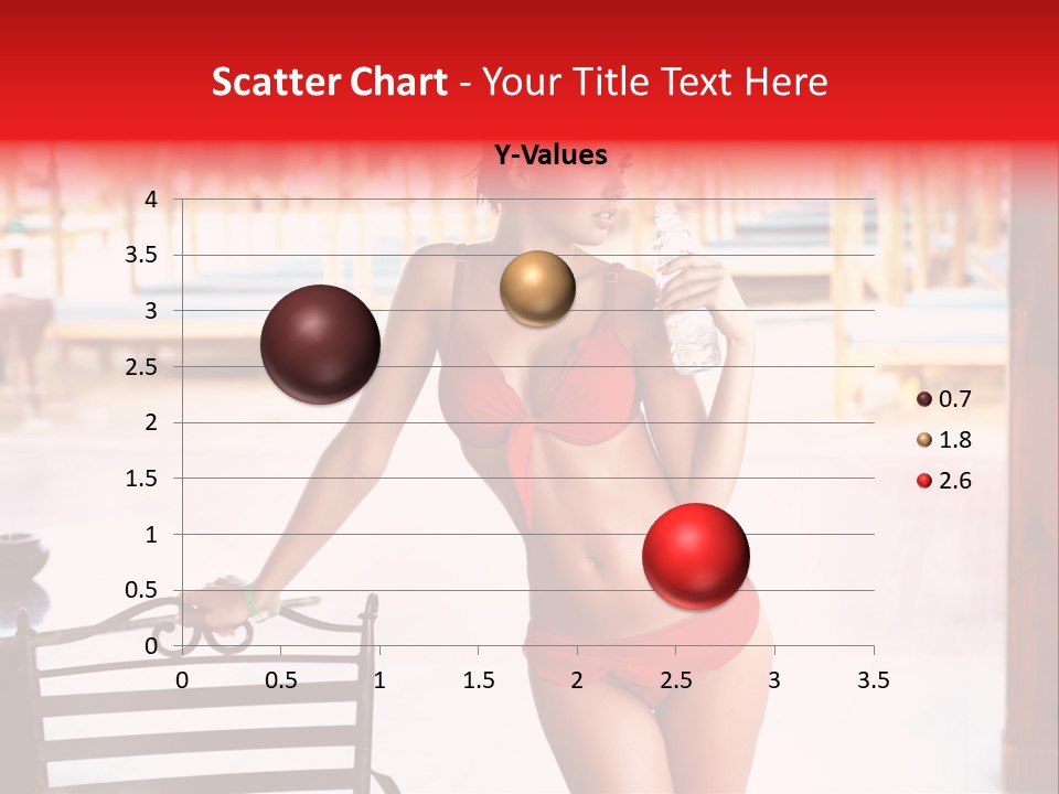 Beach Tropical Person PowerPoint Template