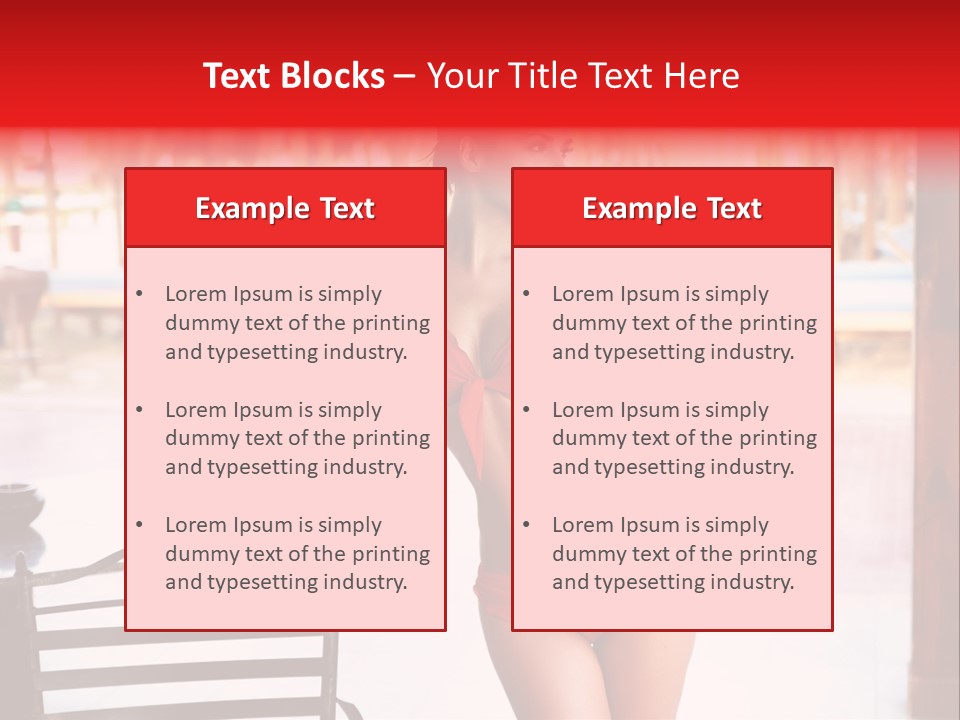 Beach Tropical Person PowerPoint Template