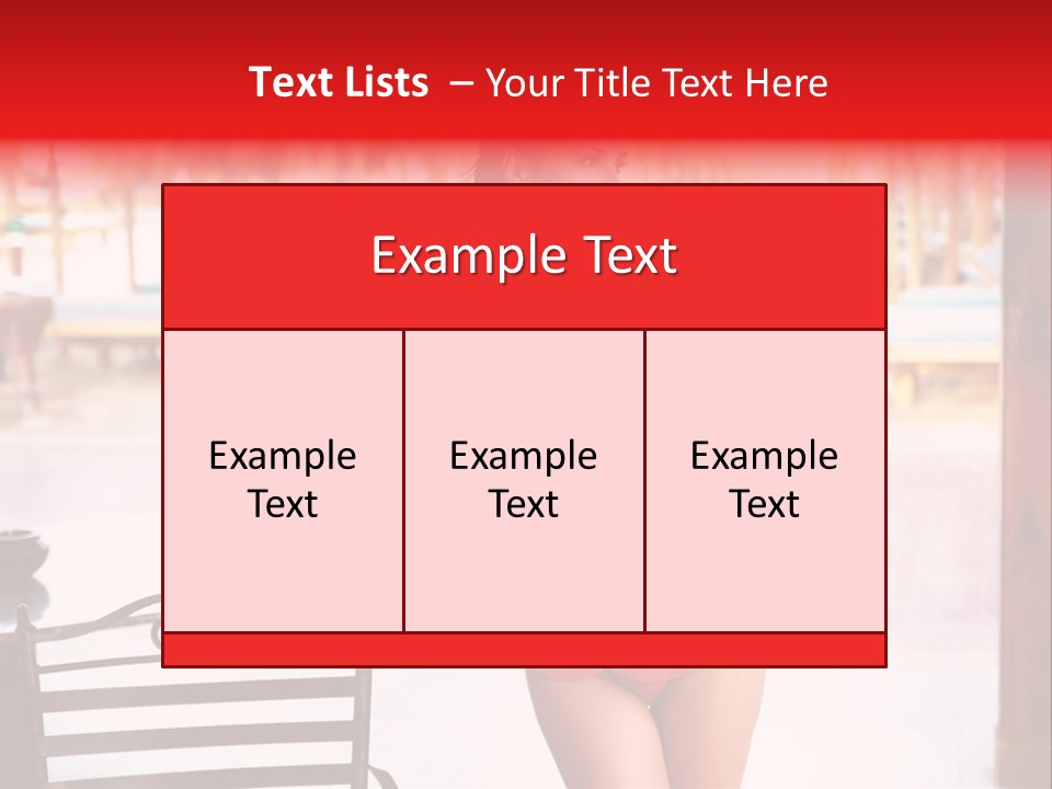 Beach Tropical Person PowerPoint Template