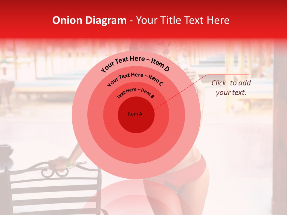 Beach Tropical Person PowerPoint Template