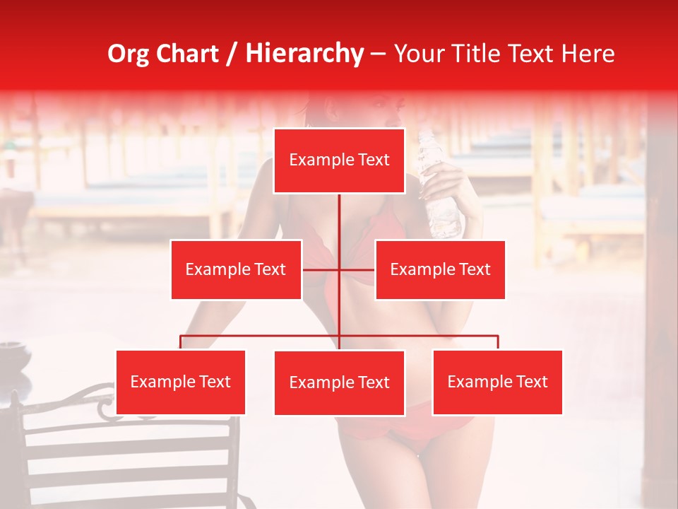 Beach Tropical Person PowerPoint Template