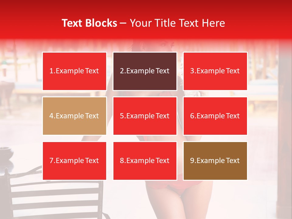 Beach Tropical Person PowerPoint Template