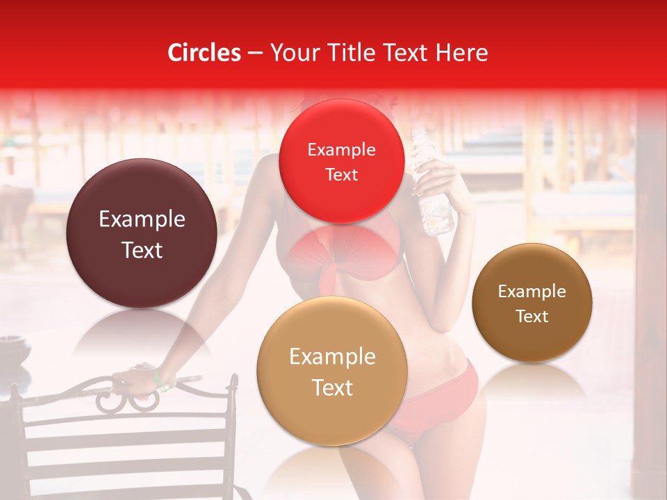 Beach Tropical Person PowerPoint Template