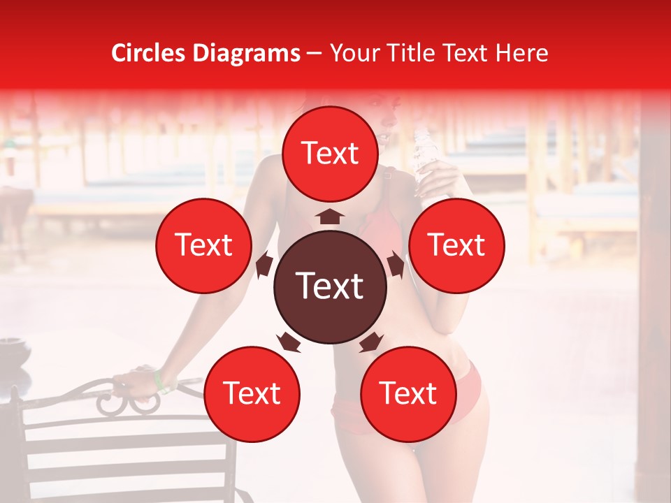 Beach Tropical Person PowerPoint Template