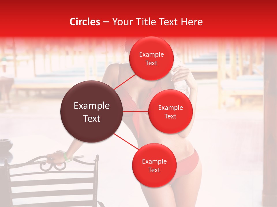 Beach Tropical Person PowerPoint Template