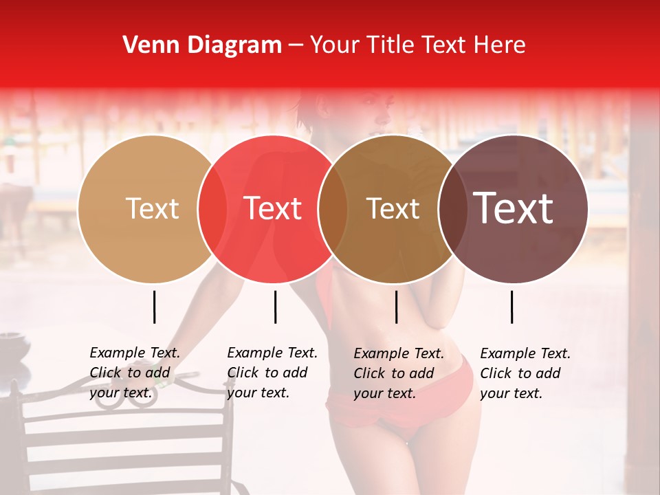 Beach Tropical Person PowerPoint Template