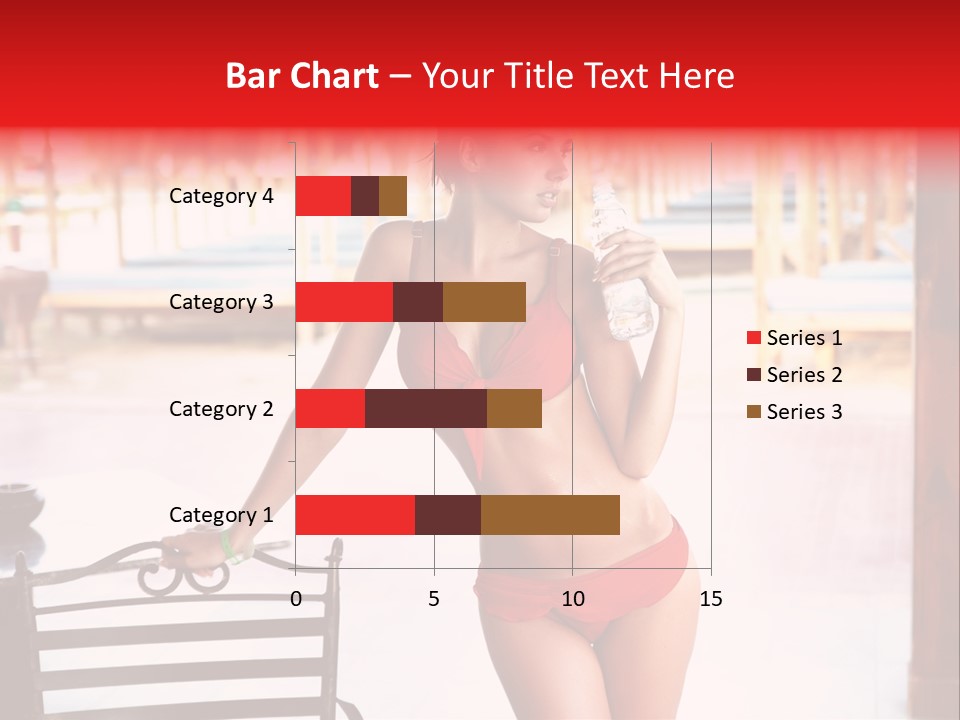 Beach Tropical Person PowerPoint Template