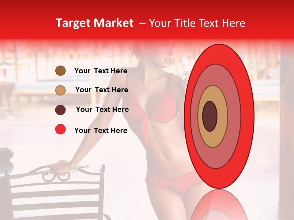 Beach Tropical Person PowerPoint Template