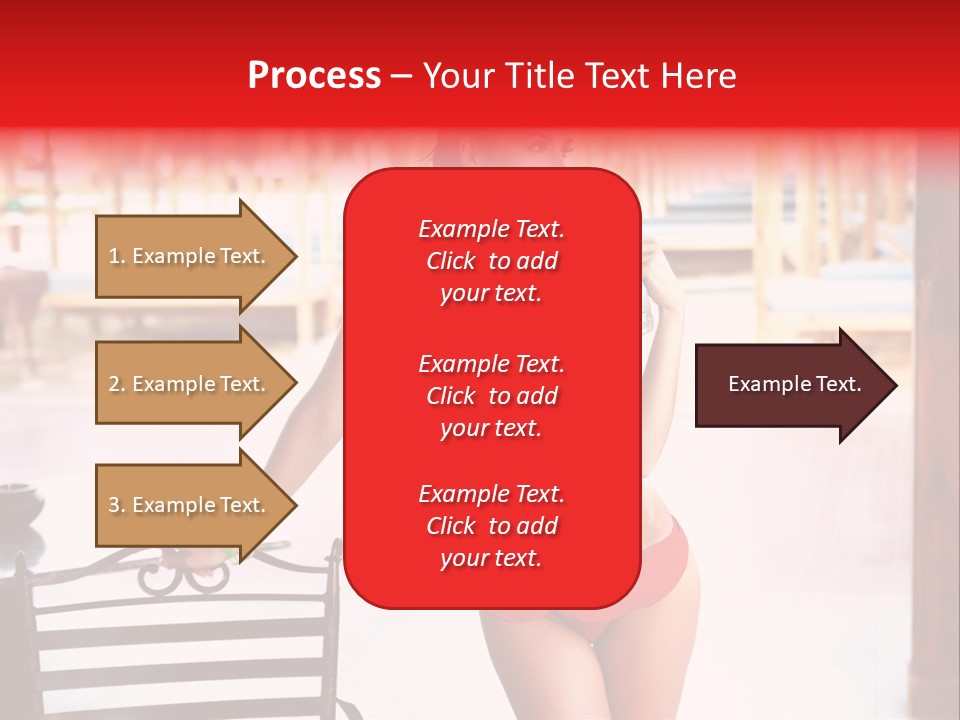 Beach Tropical Person PowerPoint Template