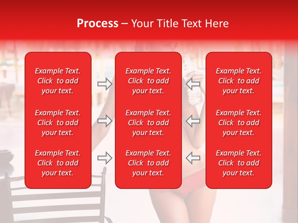 Beach Tropical Person PowerPoint Template