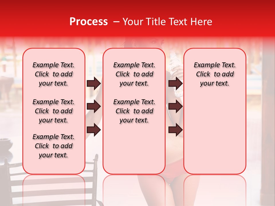 Beach Tropical Person PowerPoint Template