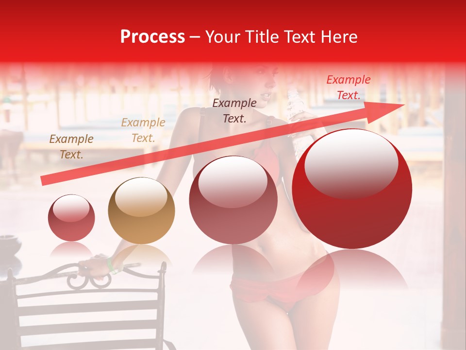 Beach Tropical Person PowerPoint Template