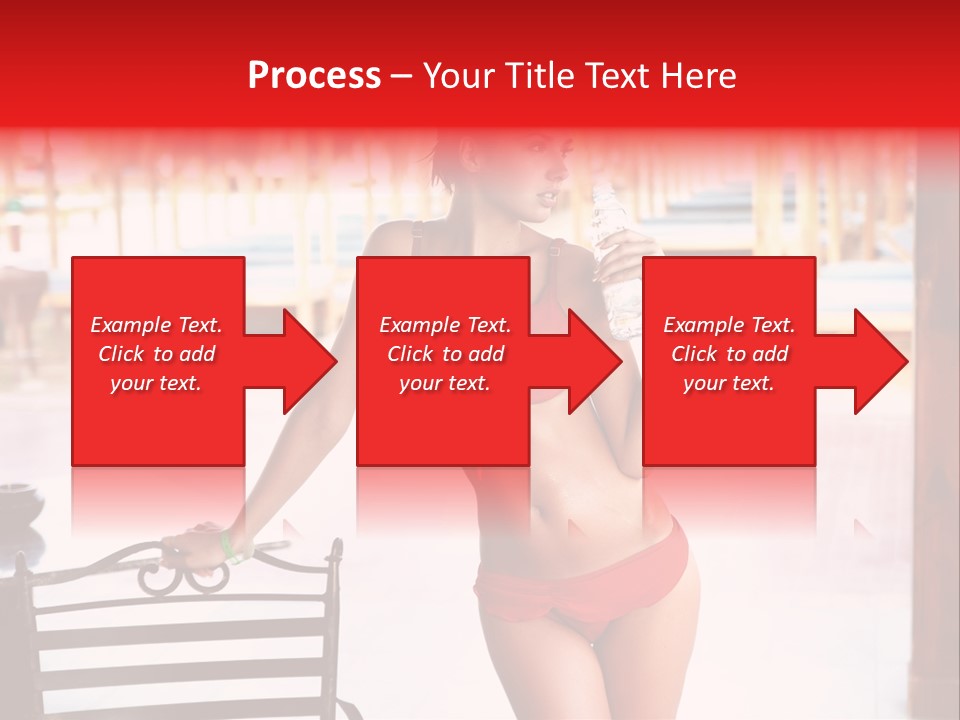 Beach Tropical Person PowerPoint Template