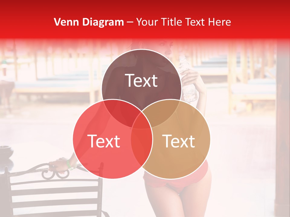 Beach Tropical Person PowerPoint Template