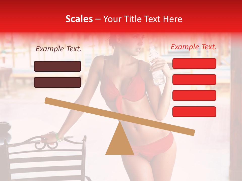 Beach Tropical Person PowerPoint Template