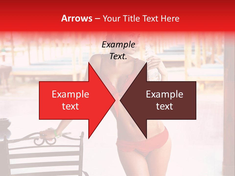 Beach Tropical Person PowerPoint Template