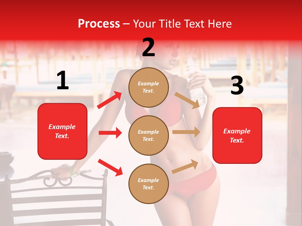 Beach Tropical Person PowerPoint Template