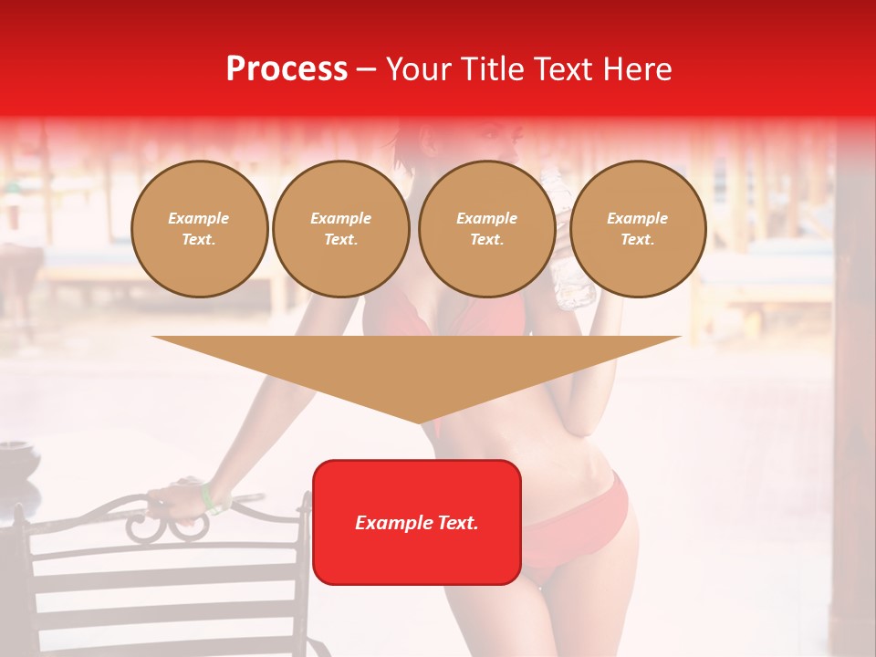 Beach Tropical Person PowerPoint Template