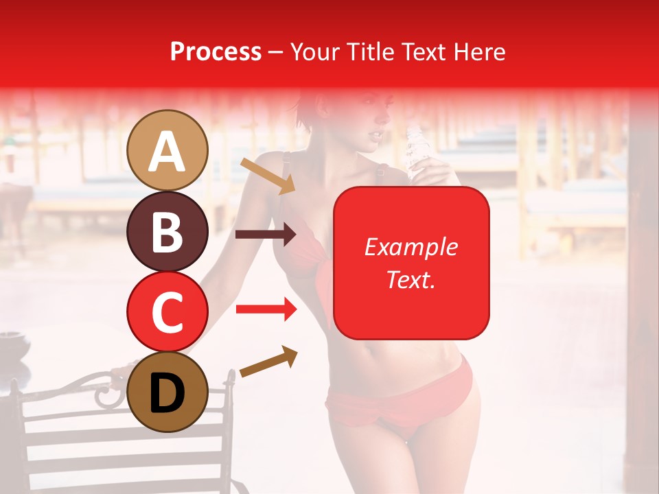 Beach Tropical Person PowerPoint Template