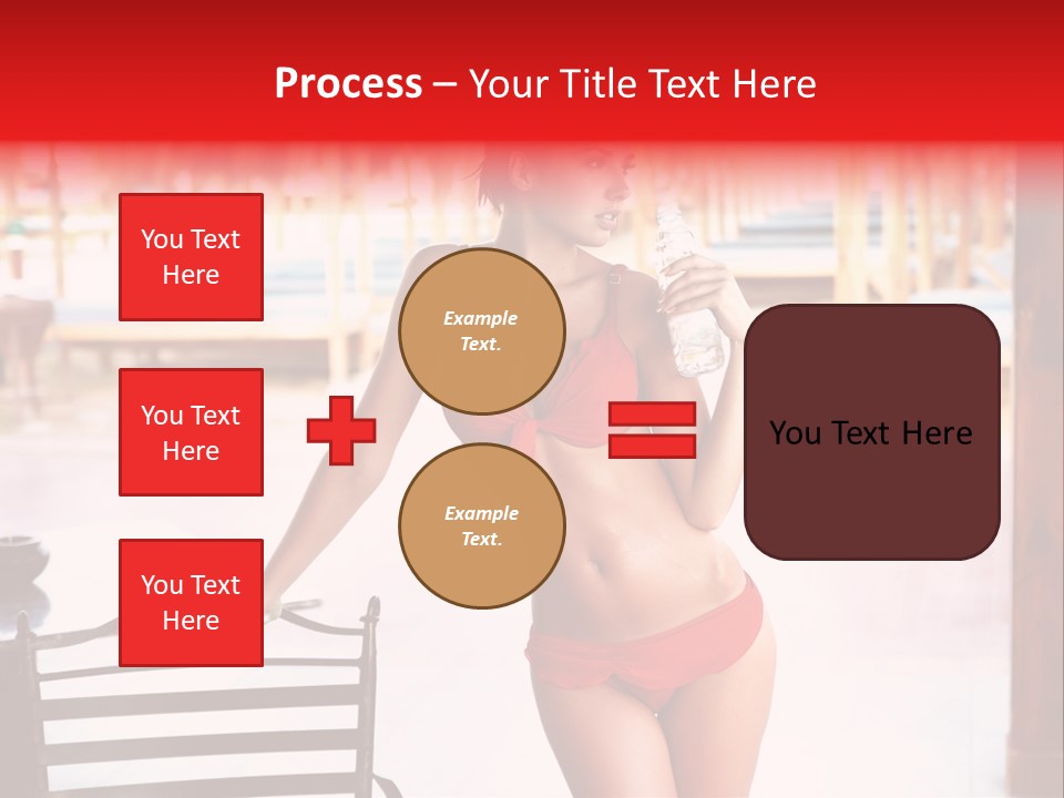 Beach Tropical Person PowerPoint Template