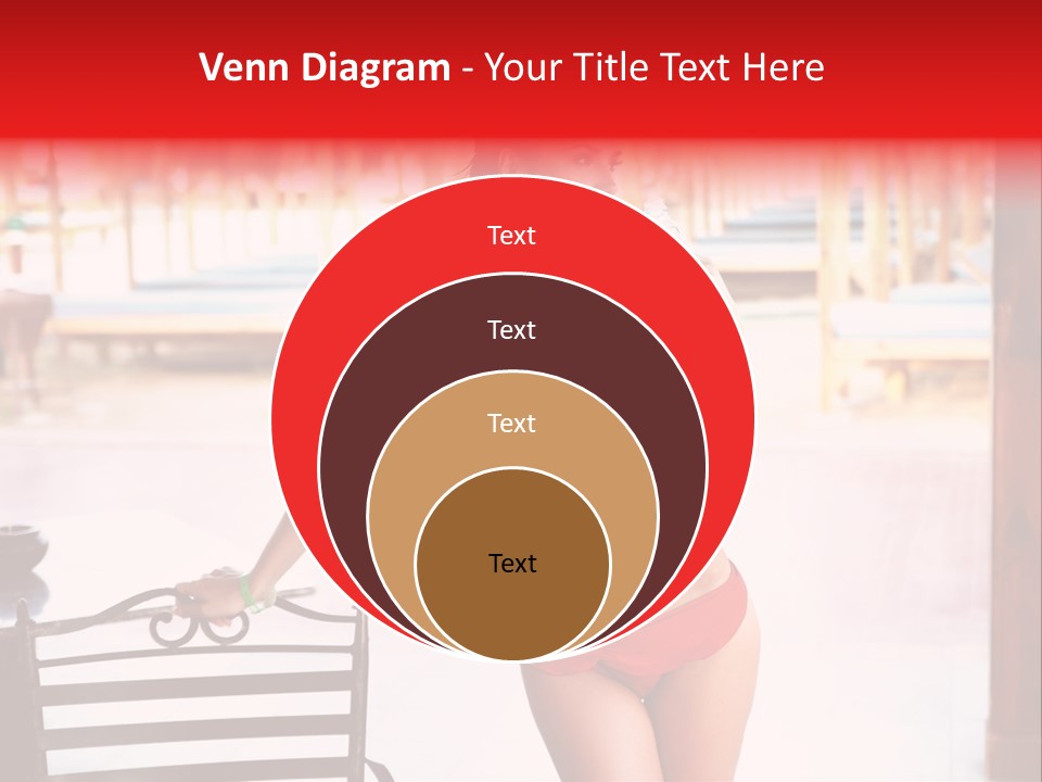 Beach Tropical Person PowerPoint Template