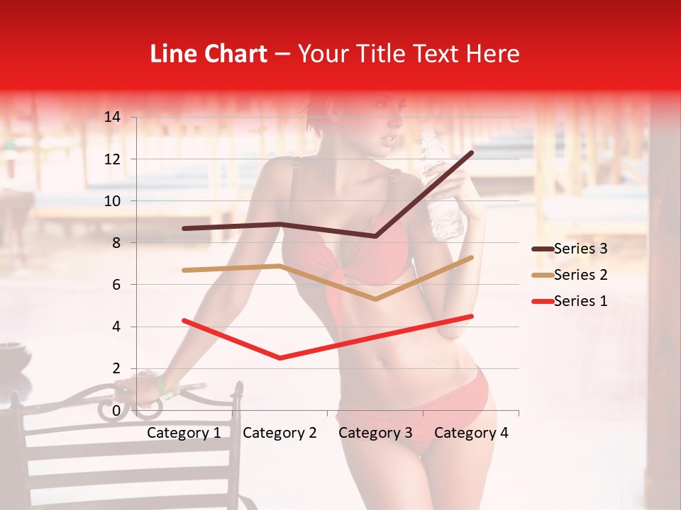 Beach Tropical Person PowerPoint Template