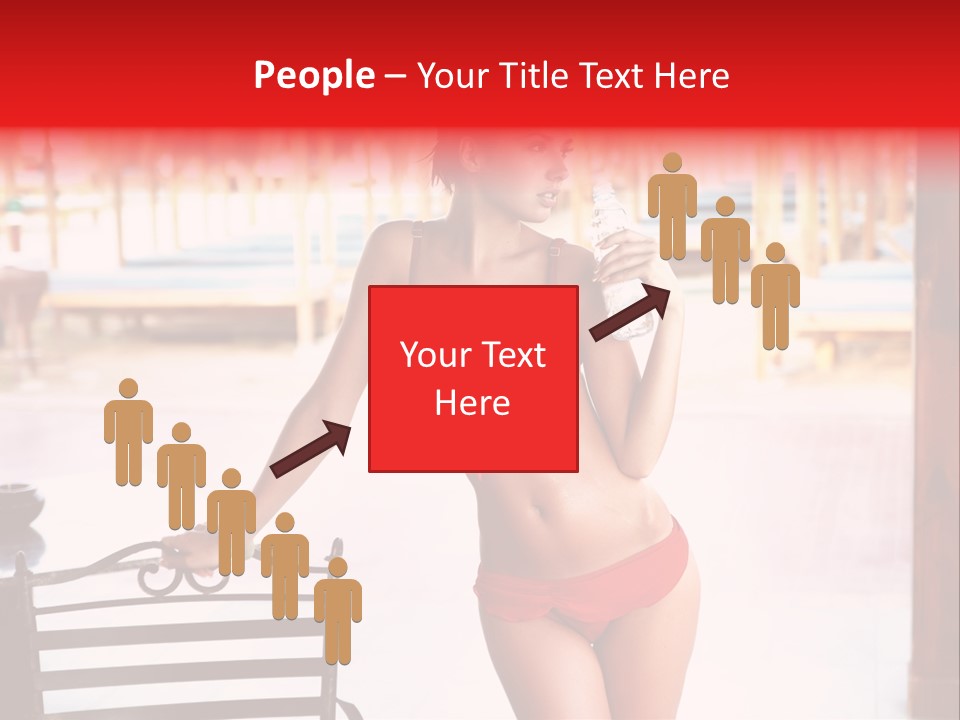 Beach Tropical Person PowerPoint Template