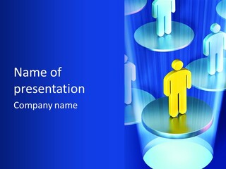 Communication Computer Person PowerPoint Template