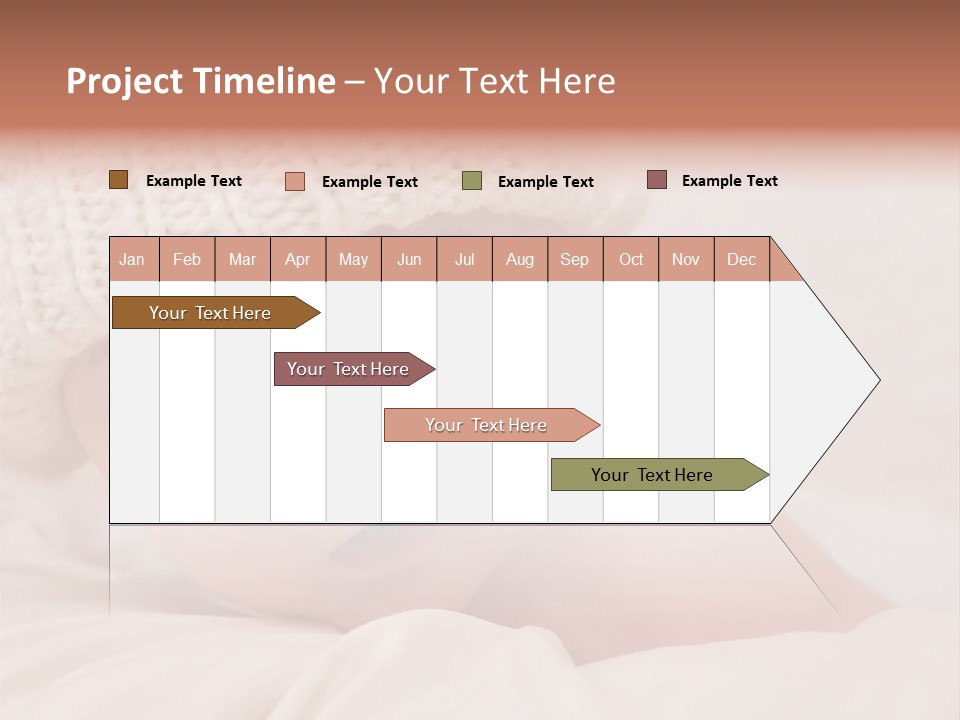 A Baby Wearing A White Knitted Hat With Blue Eyes PowerPoint Template