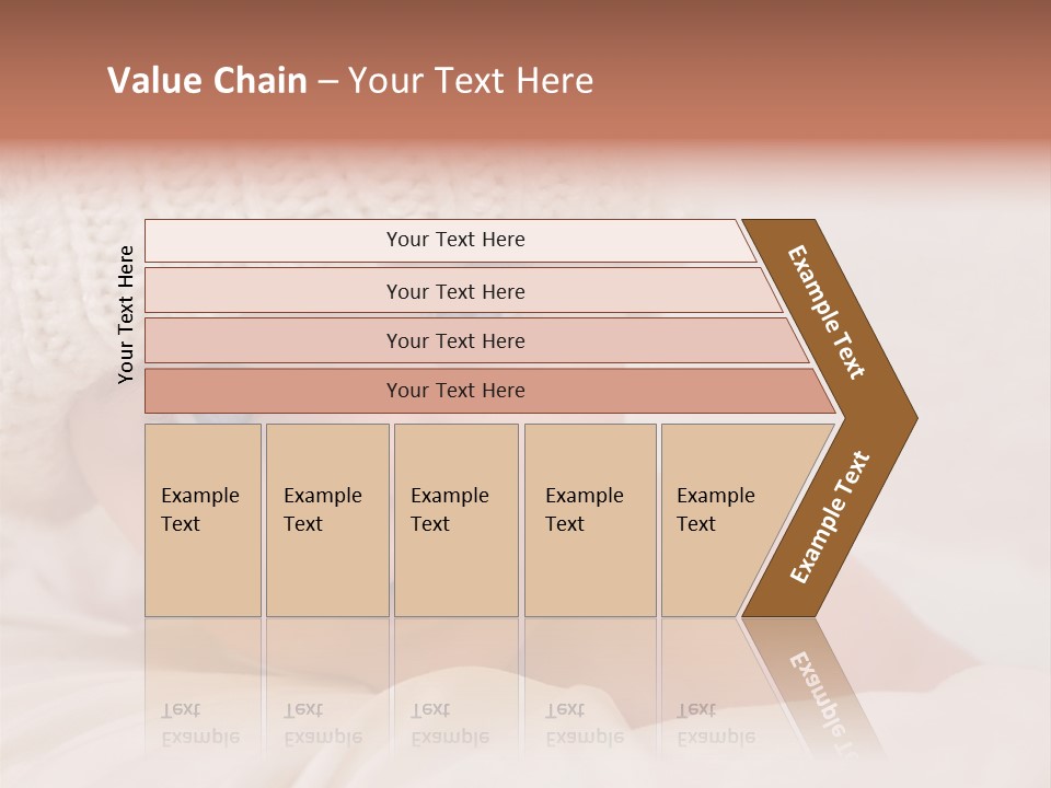 A Baby Wearing A White Knitted Hat With Blue Eyes PowerPoint Template