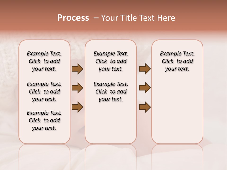 A Baby Wearing A White Knitted Hat With Blue Eyes PowerPoint Template