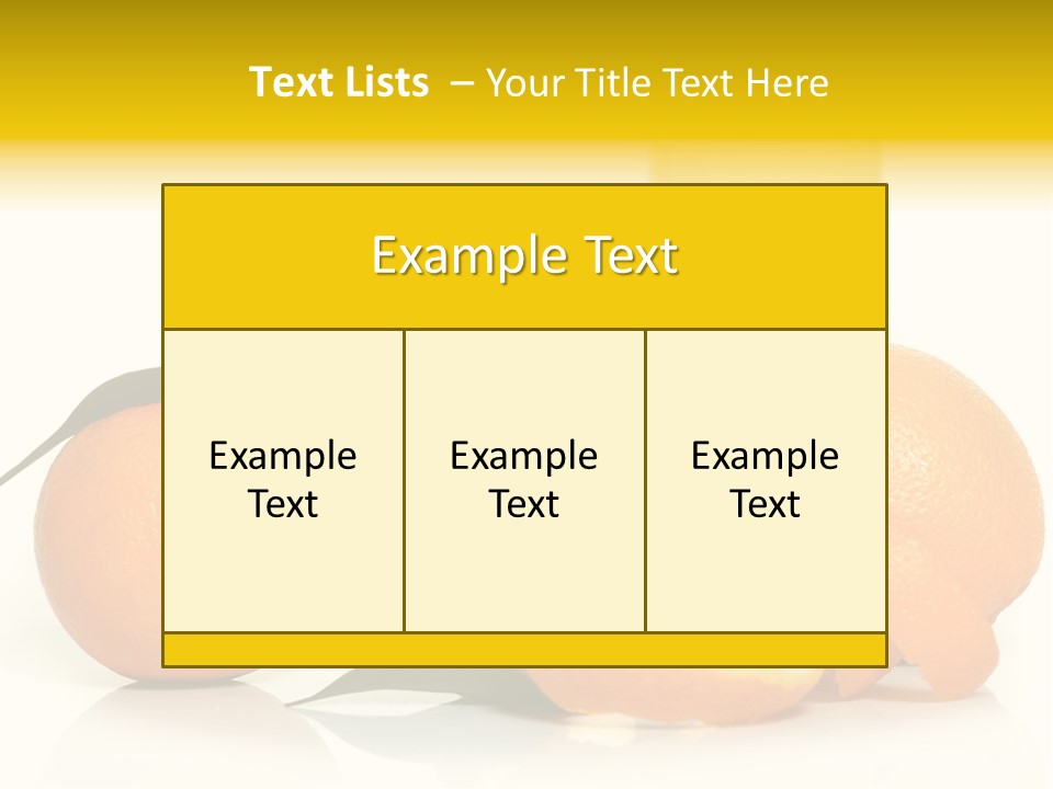 Oranges And A Glass Of Orange Juice On A White Background PowerPoint Template