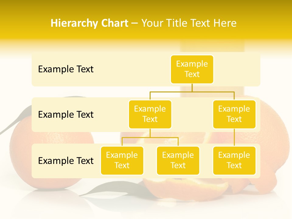 Oranges And A Glass Of Orange Juice On A White Background PowerPoint Template