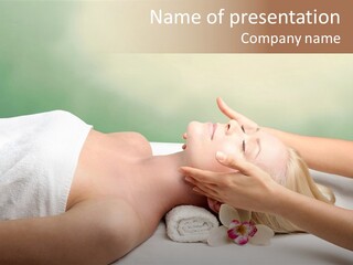 Female Beauty Recreation PowerPoint Template