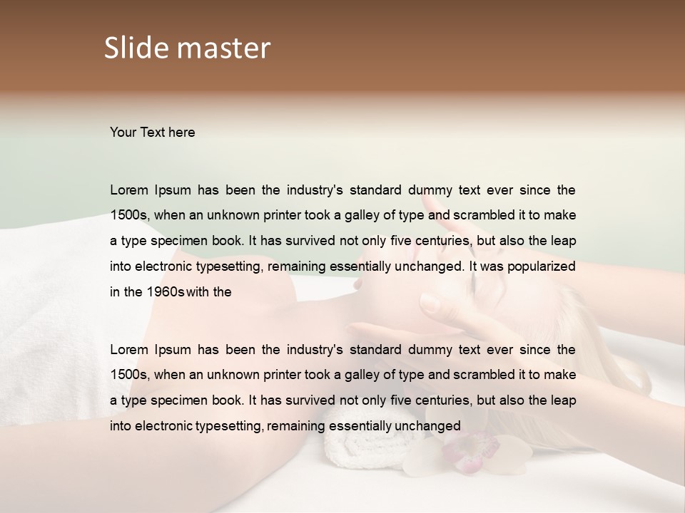 Female Beauty Recreation PowerPoint Template