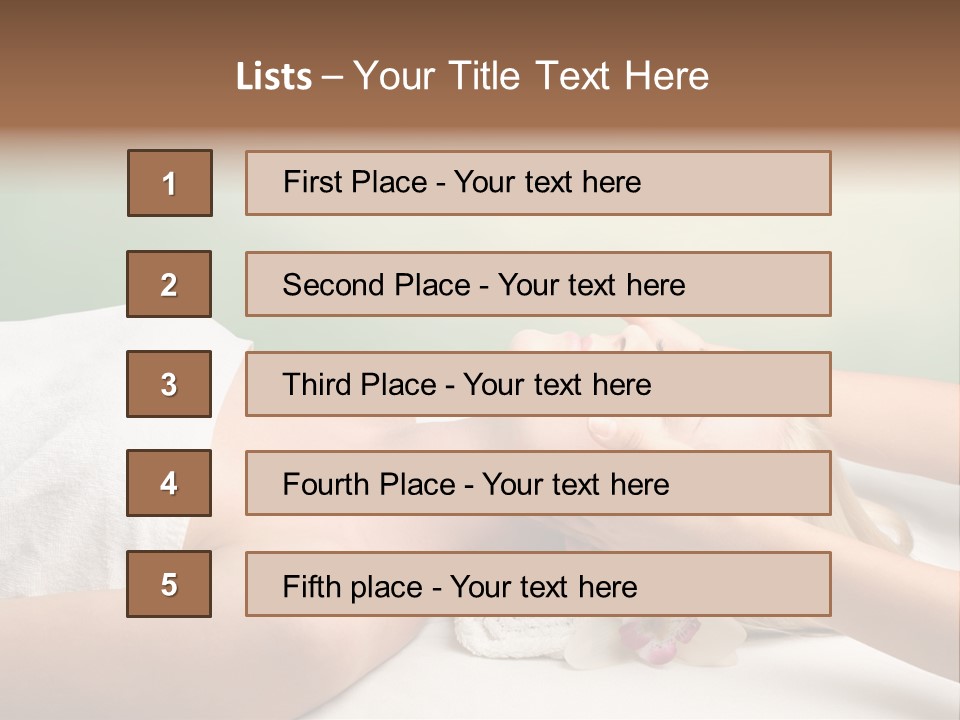 Female Beauty Recreation PowerPoint Template