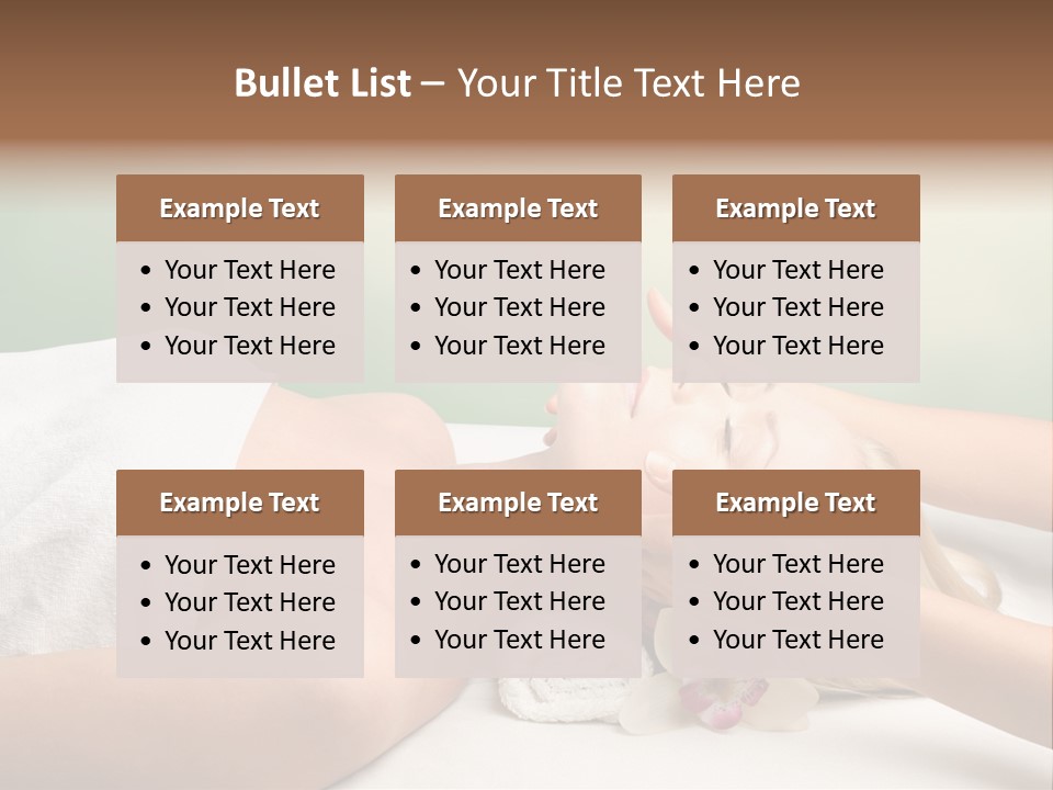 Female Beauty Recreation PowerPoint Template