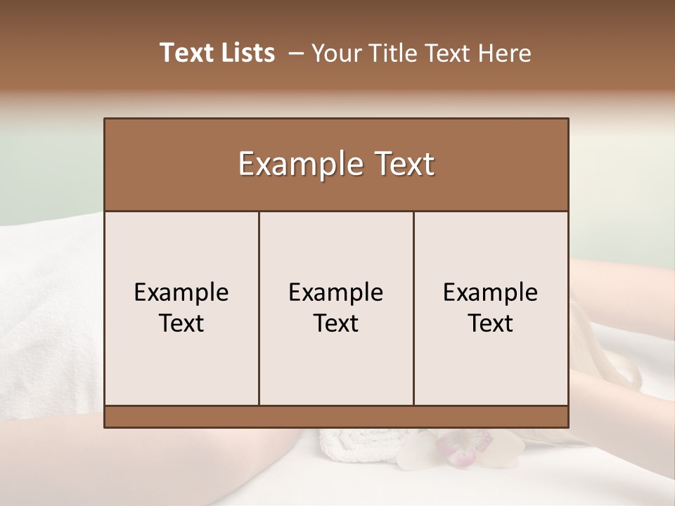 Female Beauty Recreation PowerPoint Template