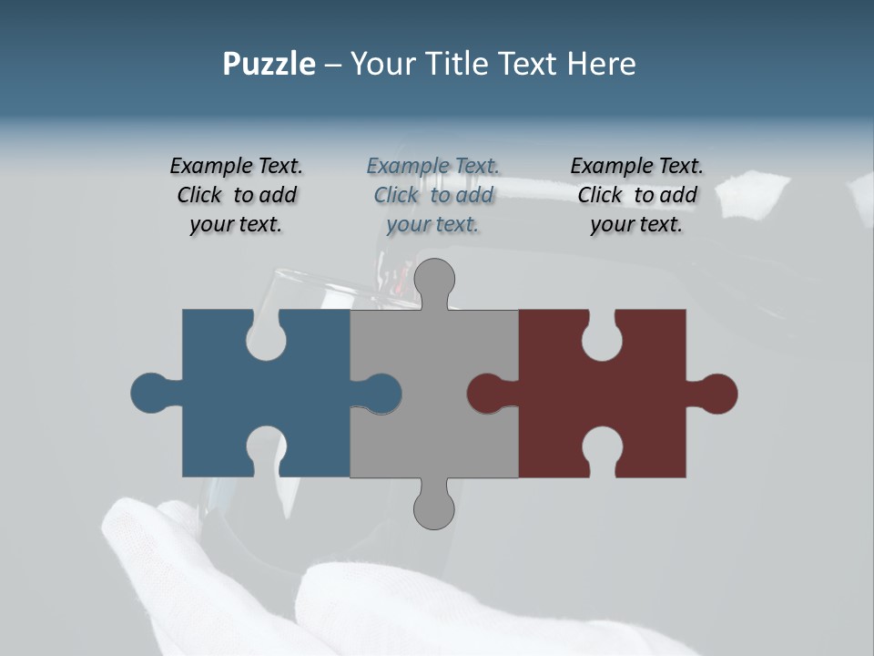 A Bottle Of Wine Being Poured Into A Glass PowerPoint Template