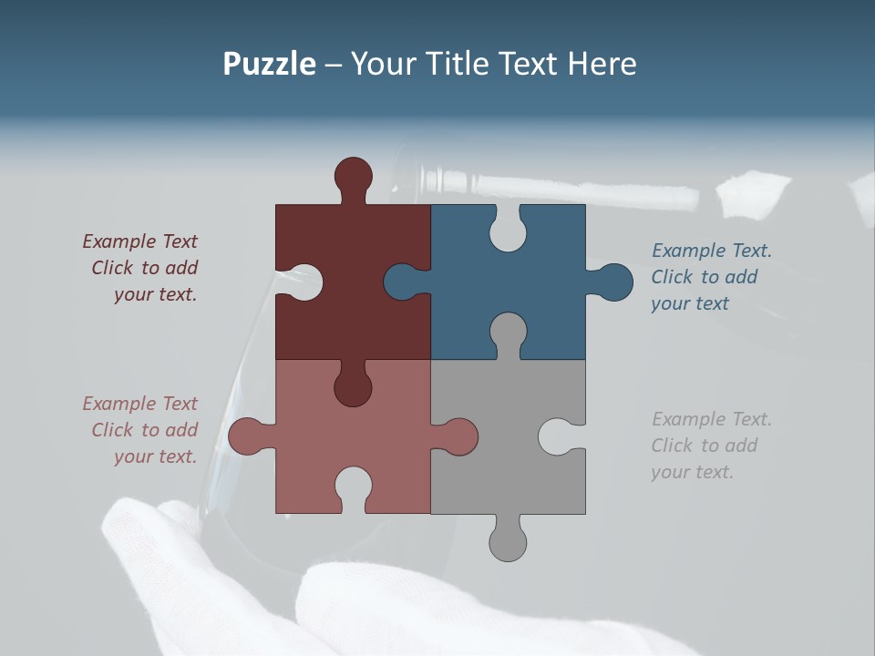 A Bottle Of Wine Being Poured Into A Glass PowerPoint Template