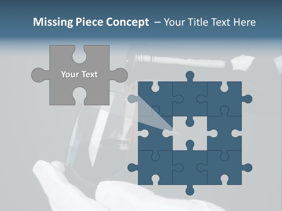 A Bottle Of Wine Being Poured Into A Glass PowerPoint Template